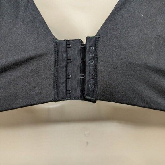 Lane Bryant Cacique Bra Intuition Backsmoother Plunge Black Size 46DDD - Picture 10 of 10
